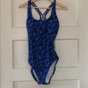 NWT Women’s Blue Print Speedo Swimsuit